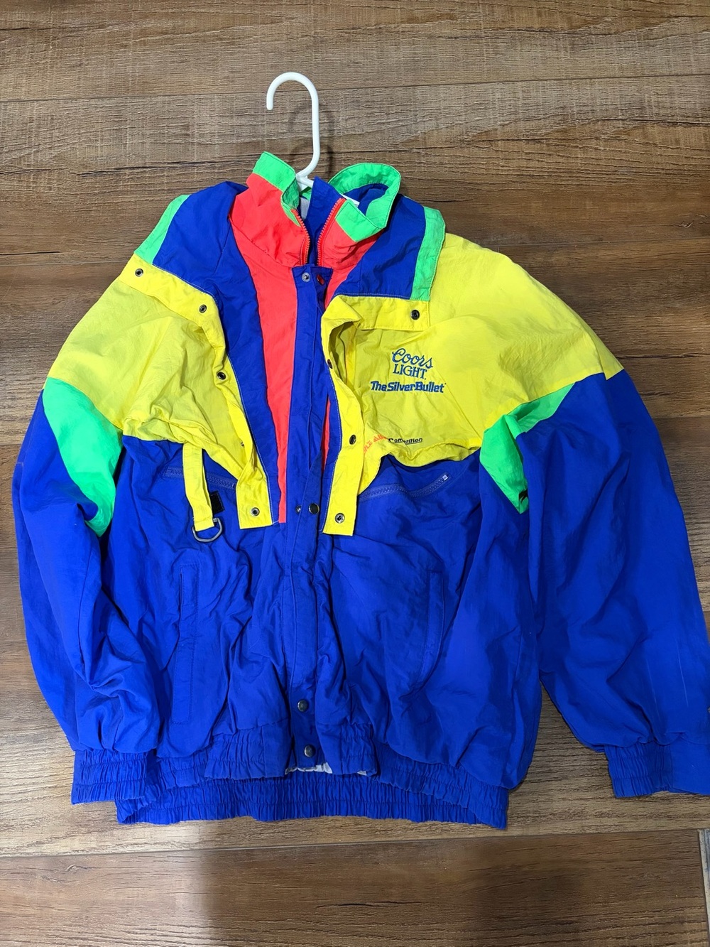Vintage 90’s Coors Light Colorblock Windbreaker